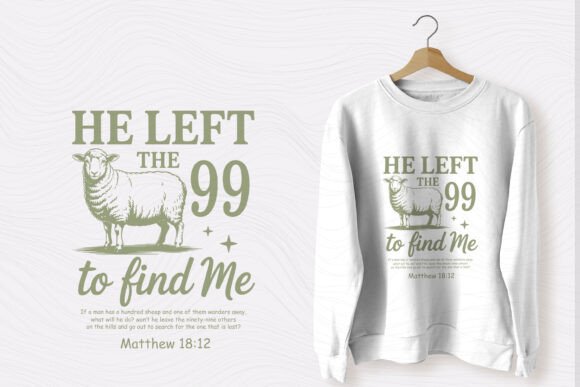 Christian Quote Typography Sheep SVG for T-Shirt Designs and Graphics