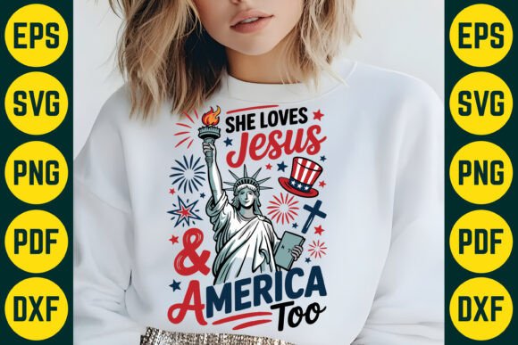He Loves Jesus America Too: A Versatile SVG for T-Shirts