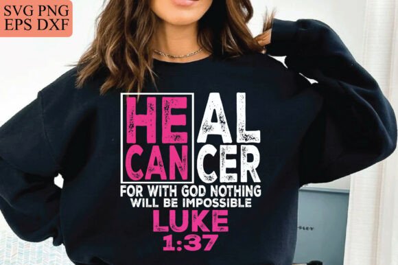 Heal Cancer Svg Christian Breast Cancer Design