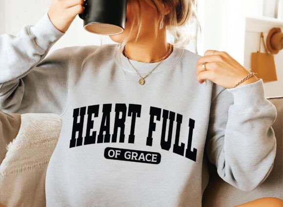 Heart Full of Grace Svg: A Perfect Graphic for T-Shirt Designs