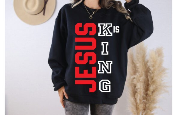 Jesus is King SVG PNG T Shirt Design for Creative Graphics