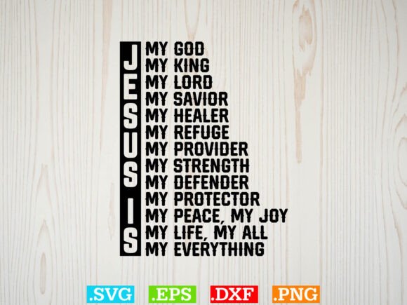 Jesus is My God Svg: Perfect for Christian T-Shirt Designs