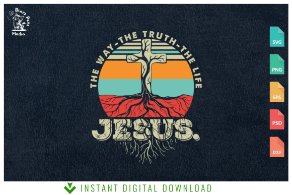 Jesus the Way Truth Life: A Versatile Christian Design