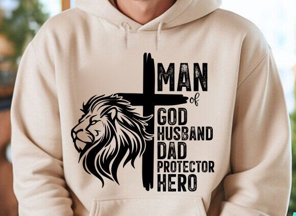 Man of God SVG PNG: A Versatile Graphic for T-Shirt Designs