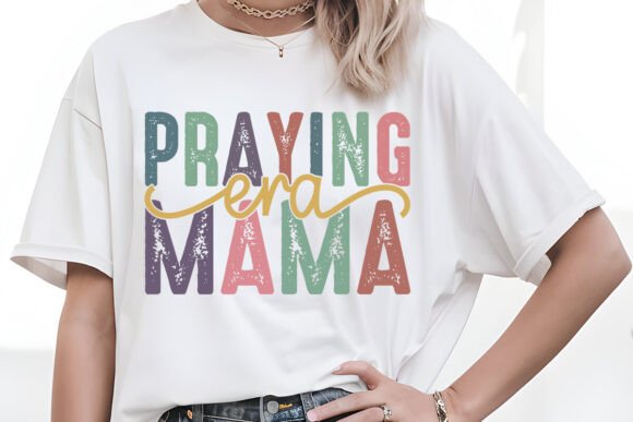 Praying Era Mama: A Versatile Christian SVG PNG for Graphics