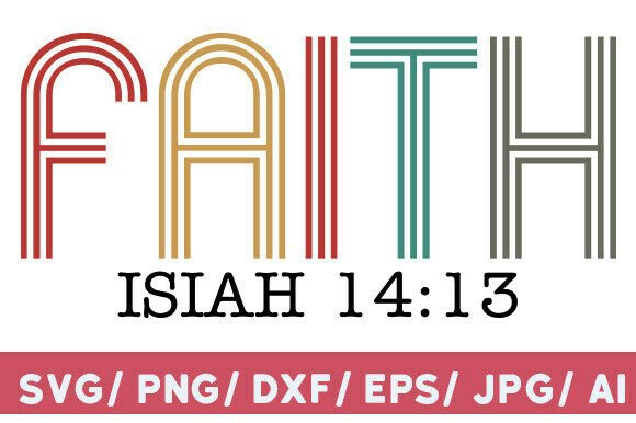 Retro Faith SVG: A Versatile Graphic for T-Shirt Designs