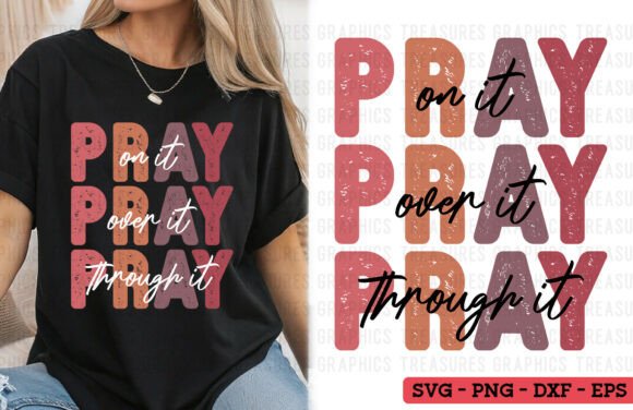 Review: Retro Christian PNG SVG Pray Jesus Faith Graphics for T-Shirt Designs