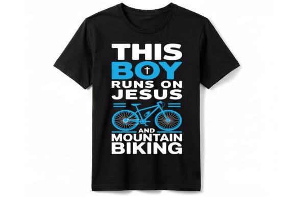 This Boy Runs on Jesus T-Shirt: A Bold Graphic for Faithful Riders