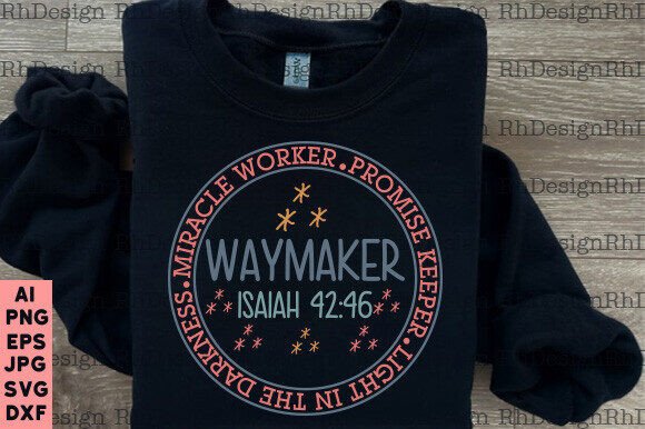 Waymaker Hoodie: A Christian Embroidery Design